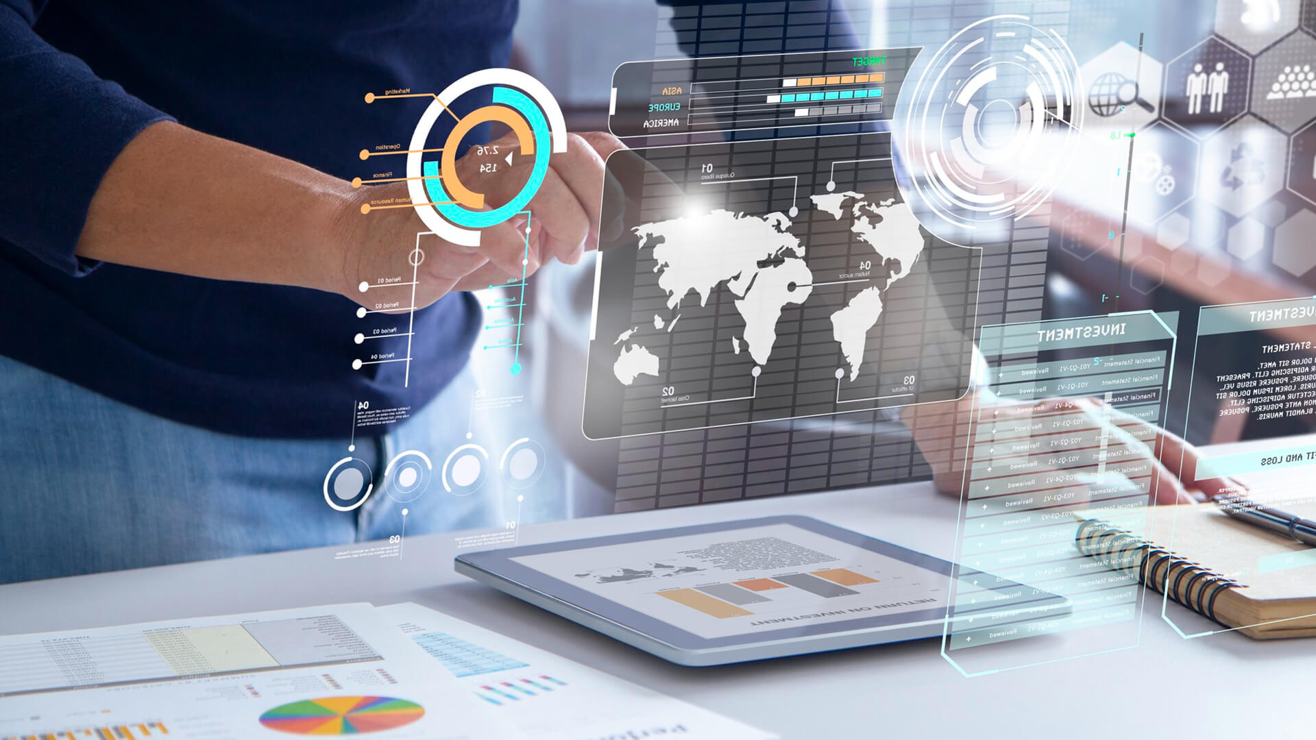 Monitors and analyzes global market trends